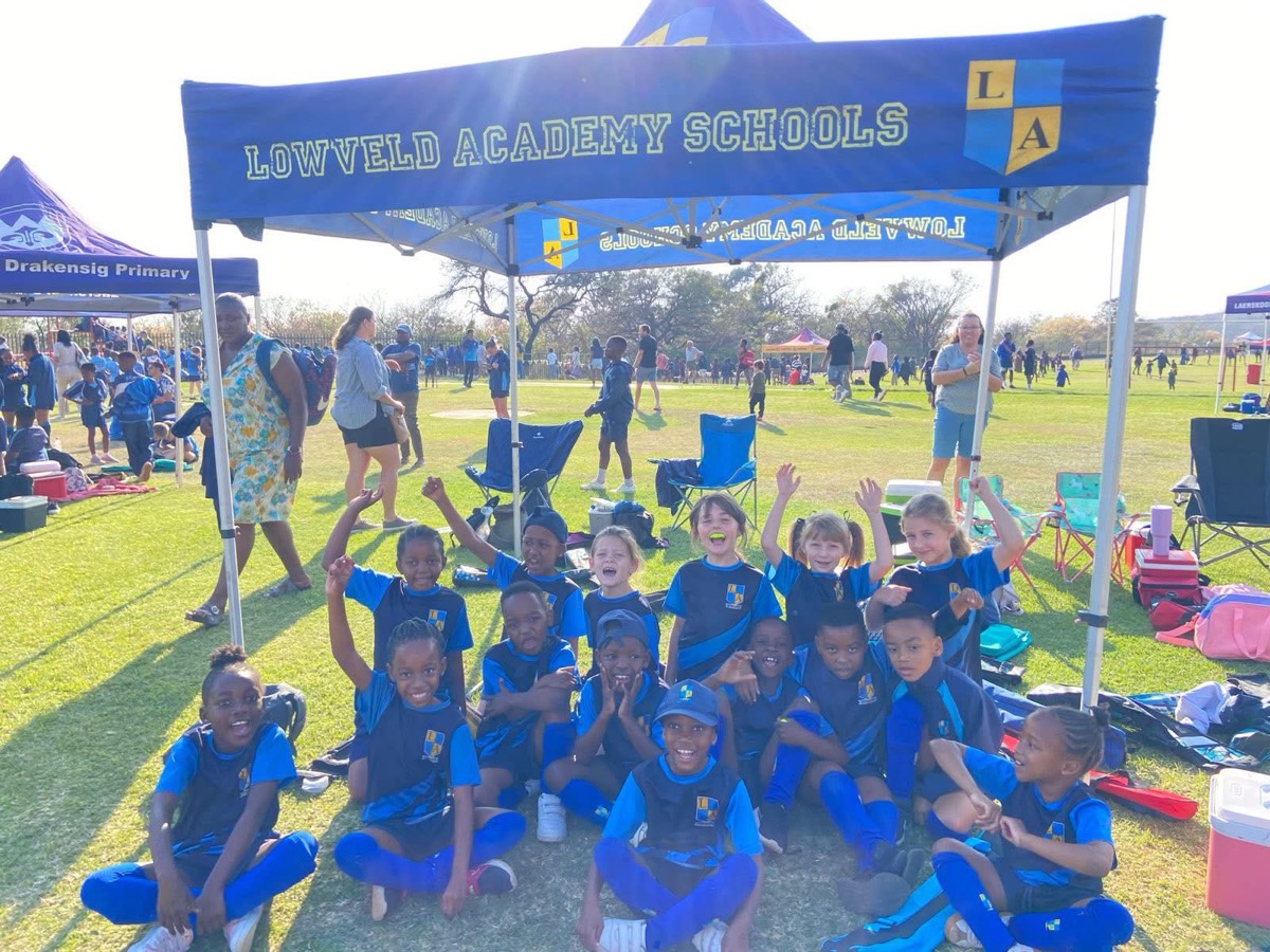 Sports day under the Lowveld Academy gazebo